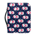 Cute Snowman Pattern Print Leather Bible Cover