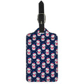 Cute Snowman Pattern Print Luggage Tag