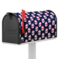 Cute Snowman Pattern Print Mailbox Cover
