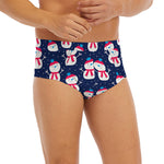 Cute Snowman Pattern Print Men's Briefs
