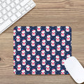 Cute Snowman Pattern Print Mouse Pad