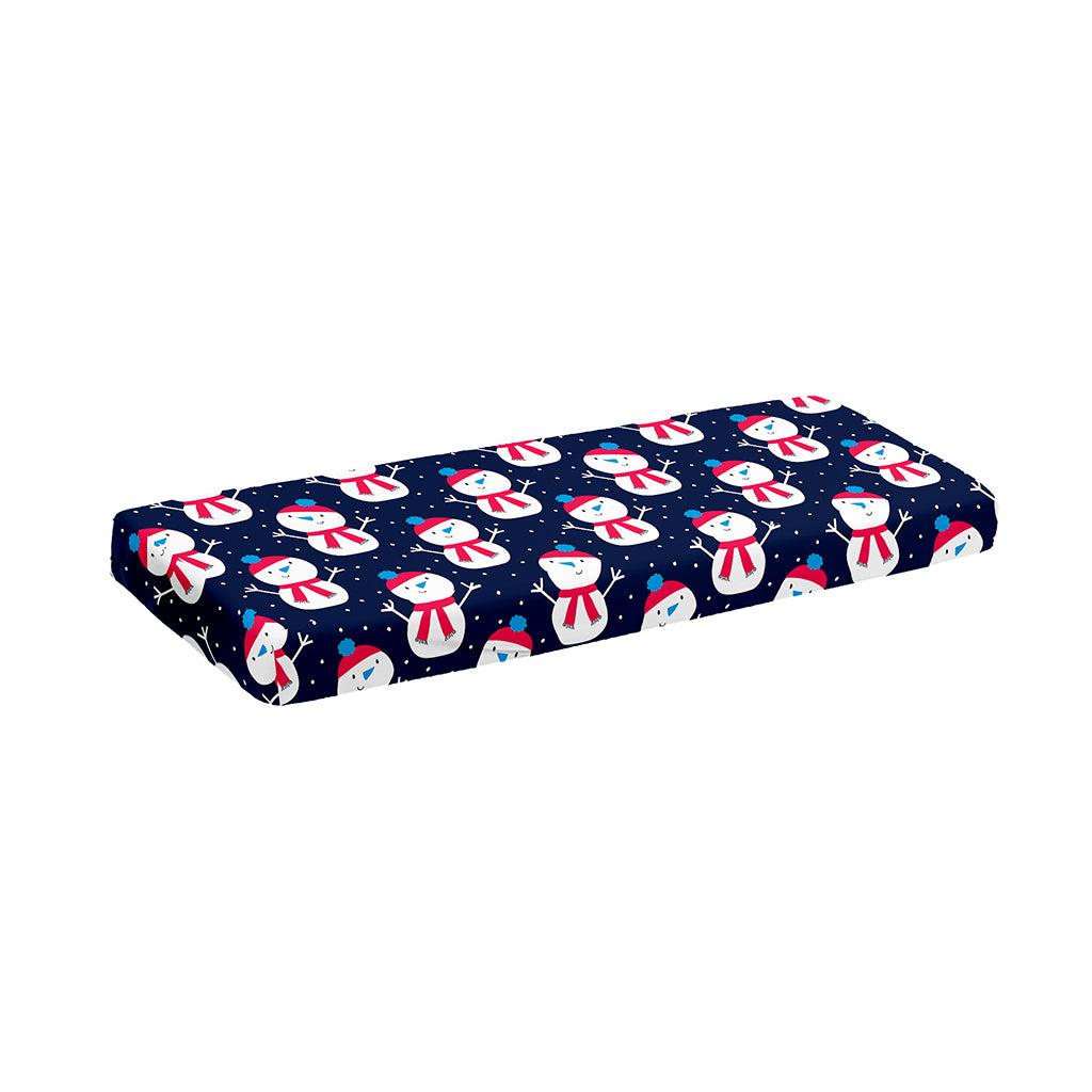 Cute Snowman Pattern Print Piano Keyboard Cover