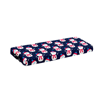 Cute Snowman Pattern Print Piano Keyboard Cover