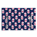 Cute Snowman Pattern Print Placemat
