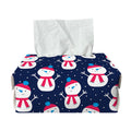 Cute Snowman Pattern Print Rectangle Tissue Box Cover