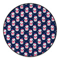 Cute Snowman Pattern Print Round Floor Mat