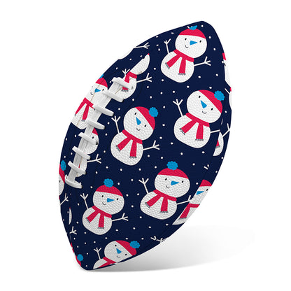 Cute Snowman Pattern Print Rugby Ball