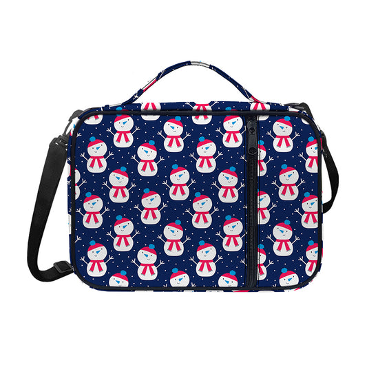 Cute Snowman Pattern Print Shoulder Strap Bible Bag