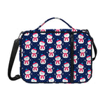 Cute Snowman Pattern Print Shoulder Strap Bible Bag