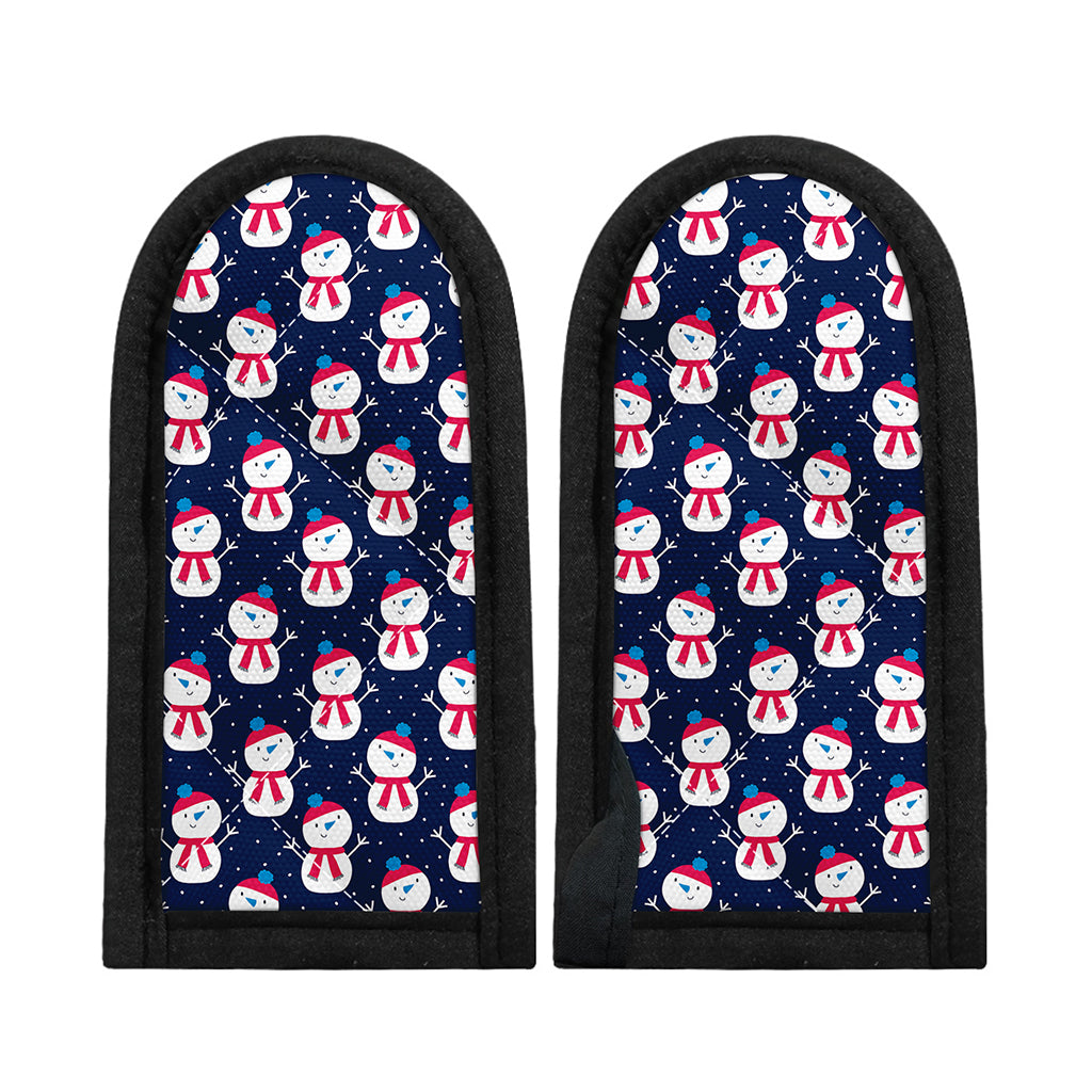 Cute Snowman Pattern Print Skillet Handle Cover