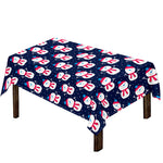 Cute Snowman Pattern Print Tablecloth
