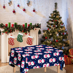 Cute Snowman Pattern Print Tablecloth