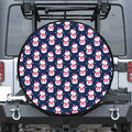Cute Snowman Pattern Print Tire Cover