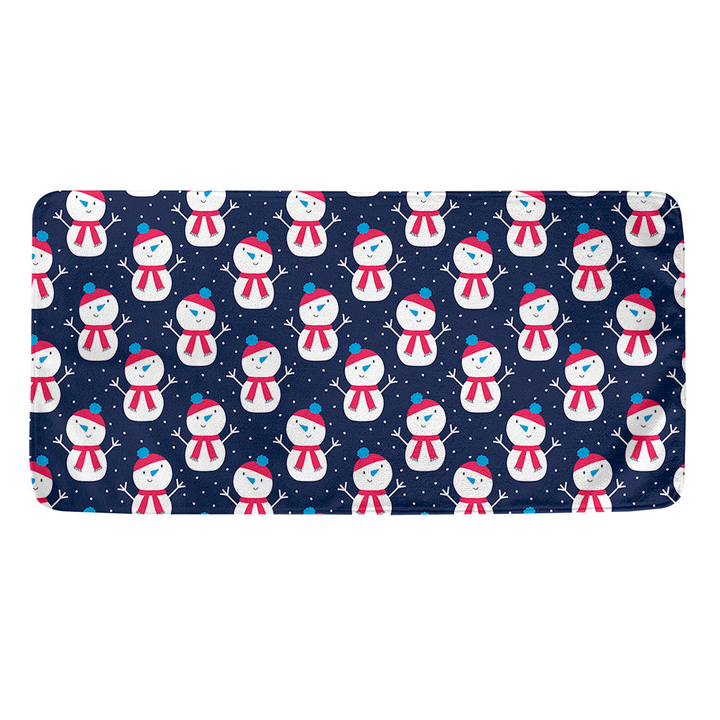 Cute Snowman Pattern Print Towel