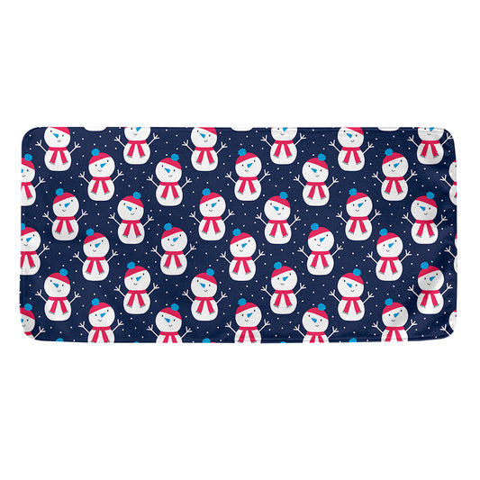 Cute Snowman Pattern Print Towel