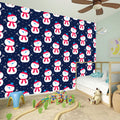 Cute Snowman Pattern Print Wall Sticker
