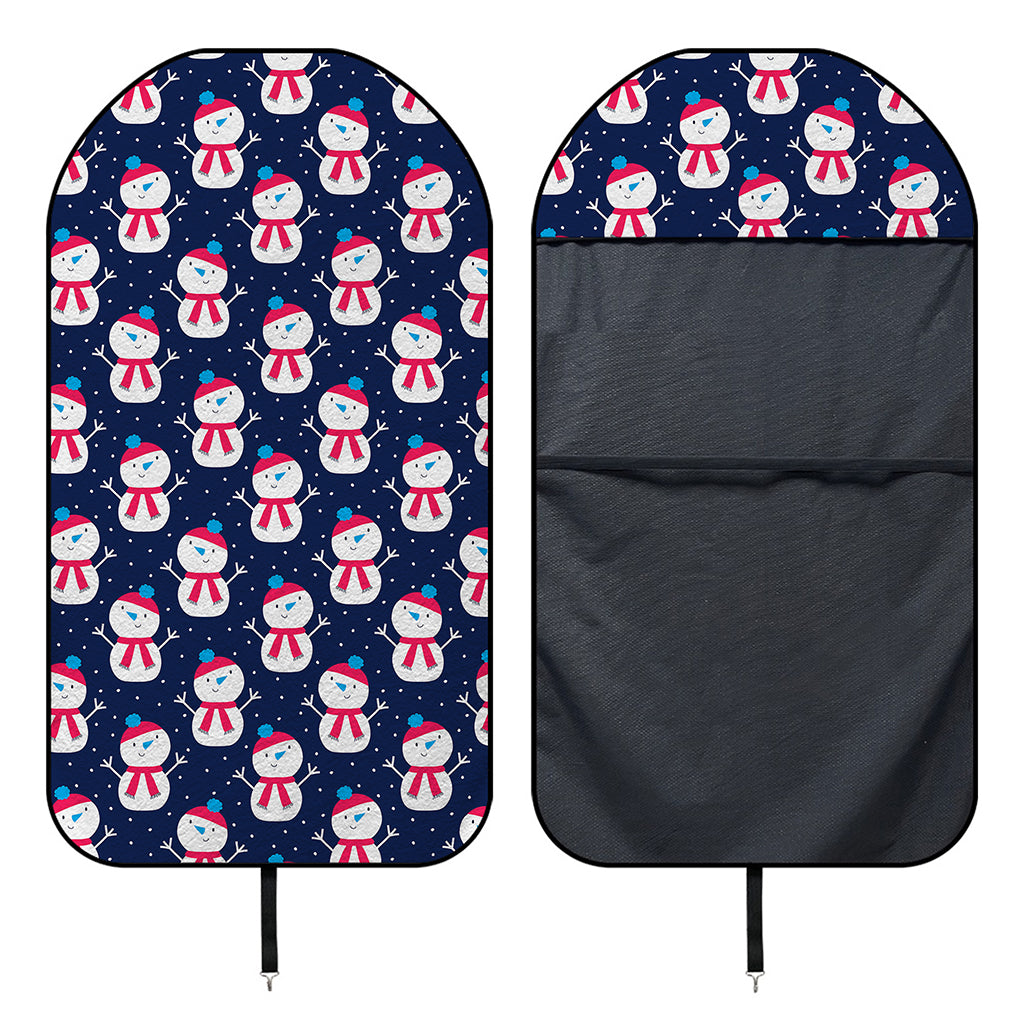 Cute Snowman Pattern Print Waterproof Car Seat Cover