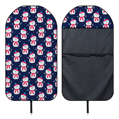 Cute Snowman Pattern Print Waterproof Car Seat Cover