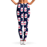 Cute Snowman Pattern Print Women's Leggings