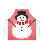 Cute Snowman Print Adjustable Apron