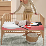 Cute Snowman Print Baby Crib Sheet