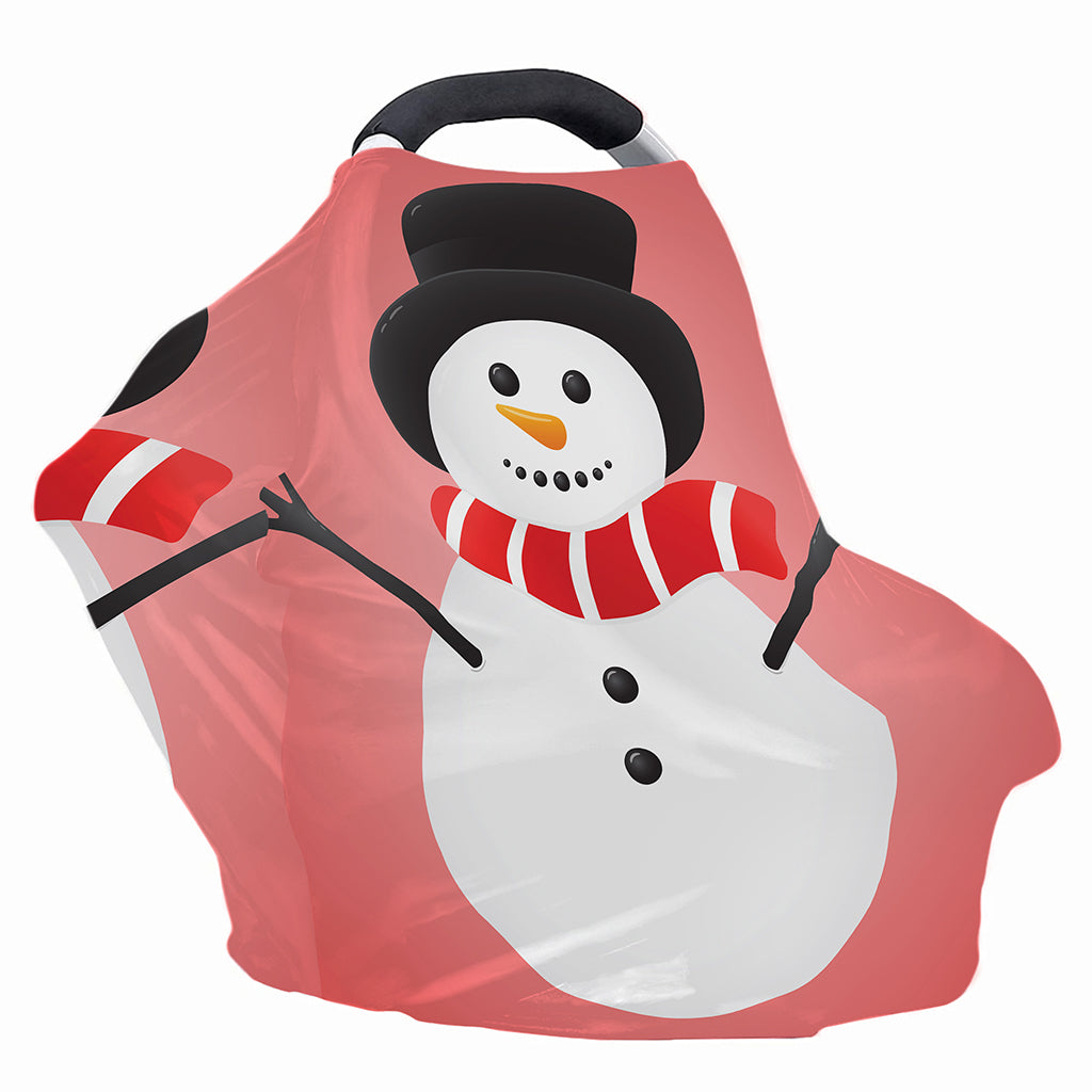 Cute Snowman Print Baby Seat Cover