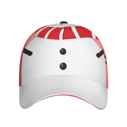 Cute Snowman Print Baseball Cap