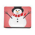 Cute Snowman Print Bifold Wallet