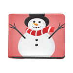 Cute Snowman Print Bifold Wallet