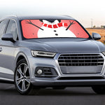 Cute Snowman Print Car Windshield Sun Shade