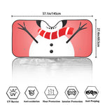 Cute Snowman Print Car Windshield Sun Shade
