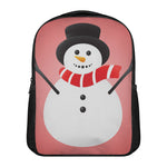 Cute Snowman Print Casual Backpack