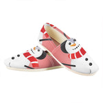 Cute Snowman Print Casual Shoes