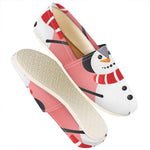 Cute Snowman Print Casual Shoes