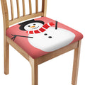 Cute Snowman Print Chair Cushion Cover