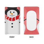 Cute Snowman Print Changing Pad Cover