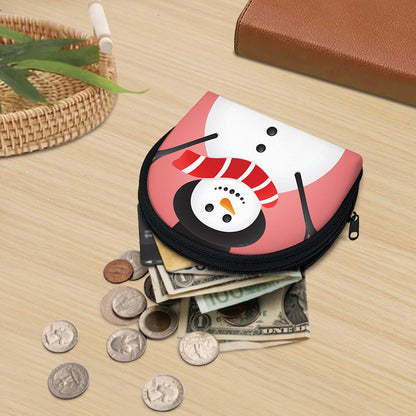 Cute Snowman Print Coin Purse