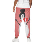 Cute Snowman Print Cotton Pants