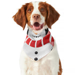 Cute Snowman Print Dog Bandana
