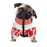 Cute Snowman Print Dog Zip Up Jacket