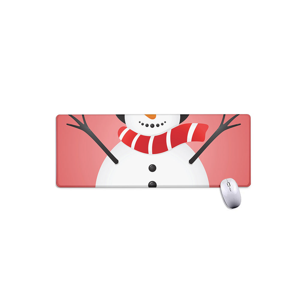 Cute Snowman Print Extended Mouse Pad