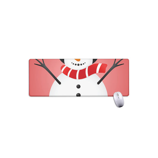 Cute Snowman Print Extended Mouse Pad
