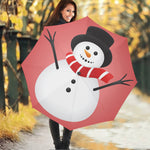 Cute Snowman Print Foldable Umbrella