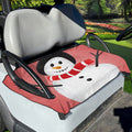 Cute Snowman Print Golf Cart Seat Cover
