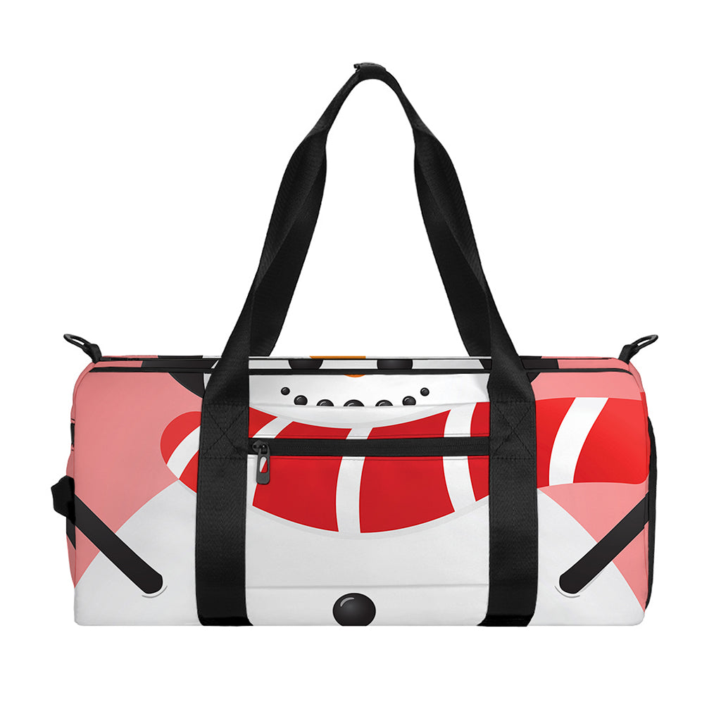 Cute Snowman Print Gym Bag
