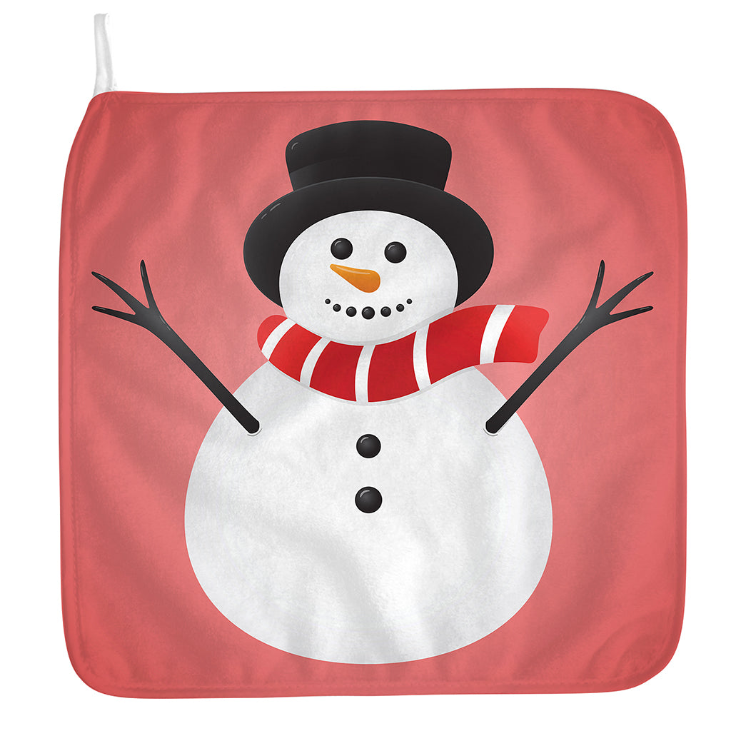 Cute Snowman Print Hand Towel