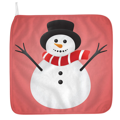 Cute Snowman Print Hand Towel