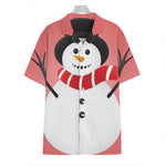Cute Snowman Print Hawaiian Shirt