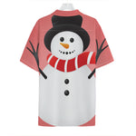 Cute Snowman Print Hawaiian Shirt