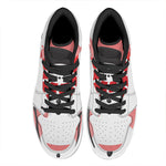 Cute Snowman Print High Top Leather Sneakers